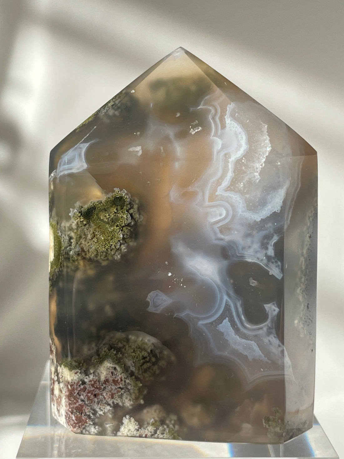 Scenic Moss Agate: Nature’s Tiny Landscapes Captured in Stone