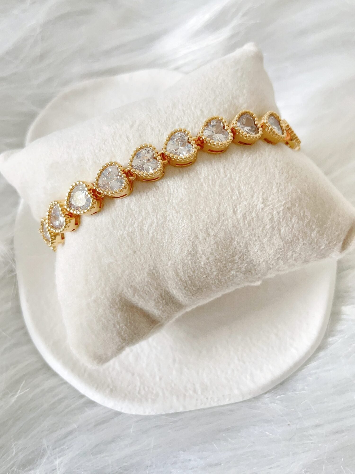 Waterproof Gold Tennis Bracelet | 18k Gold Filled – Cleo image 0