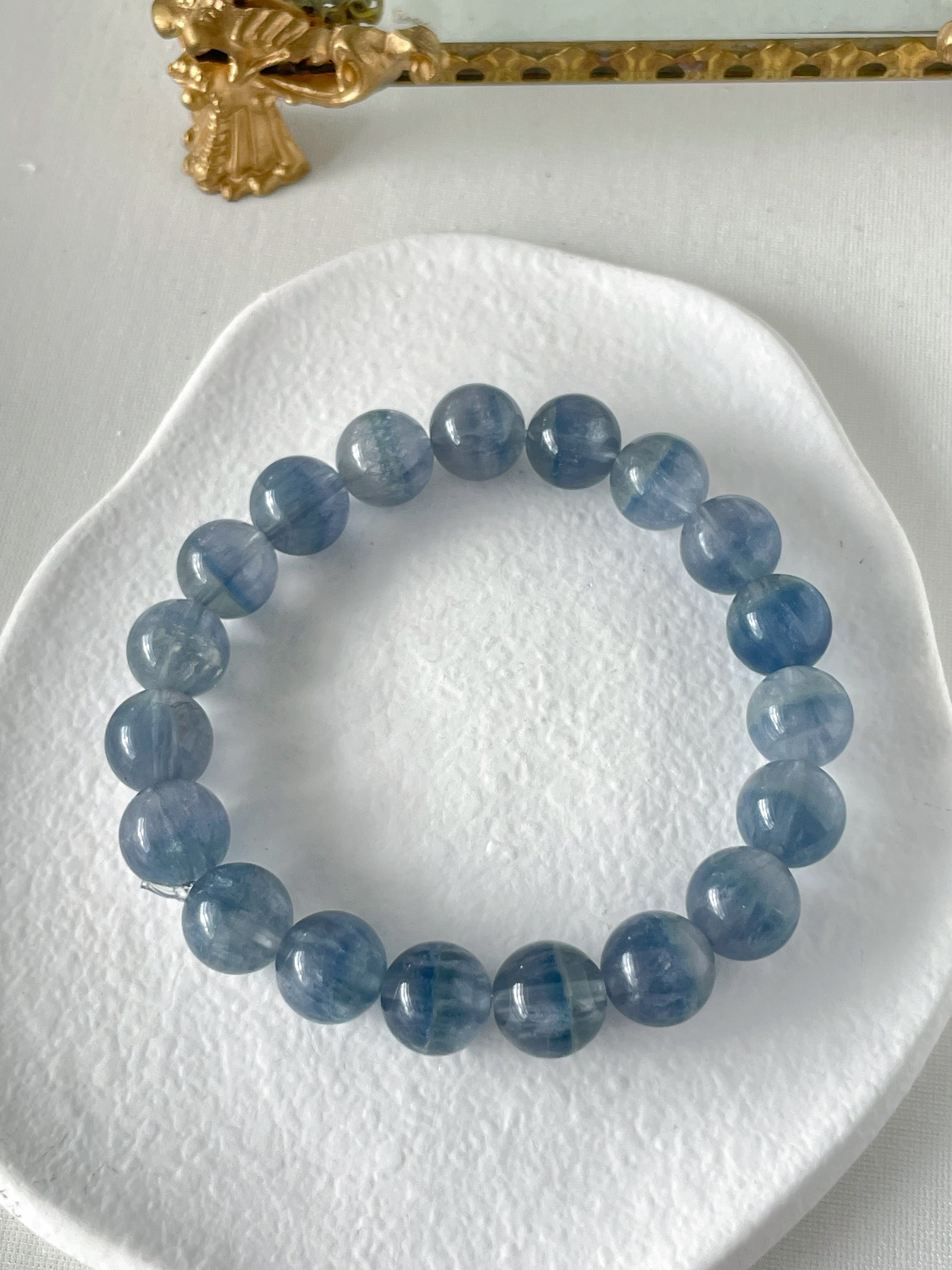 Blue Fluorite Bracelet - 10.5mm