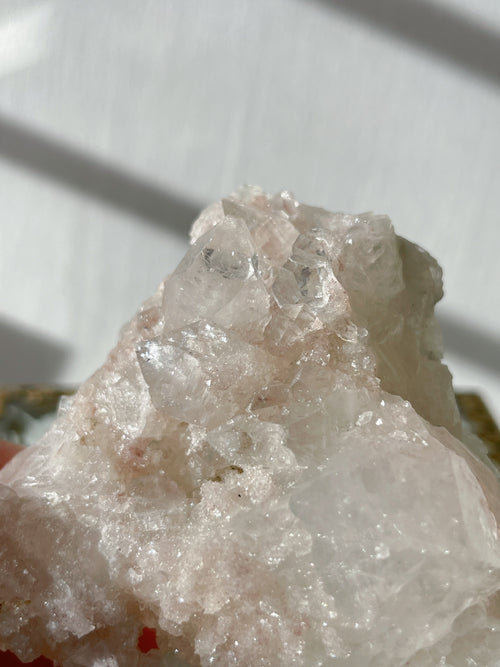 Apophyllite with Pink Calcite