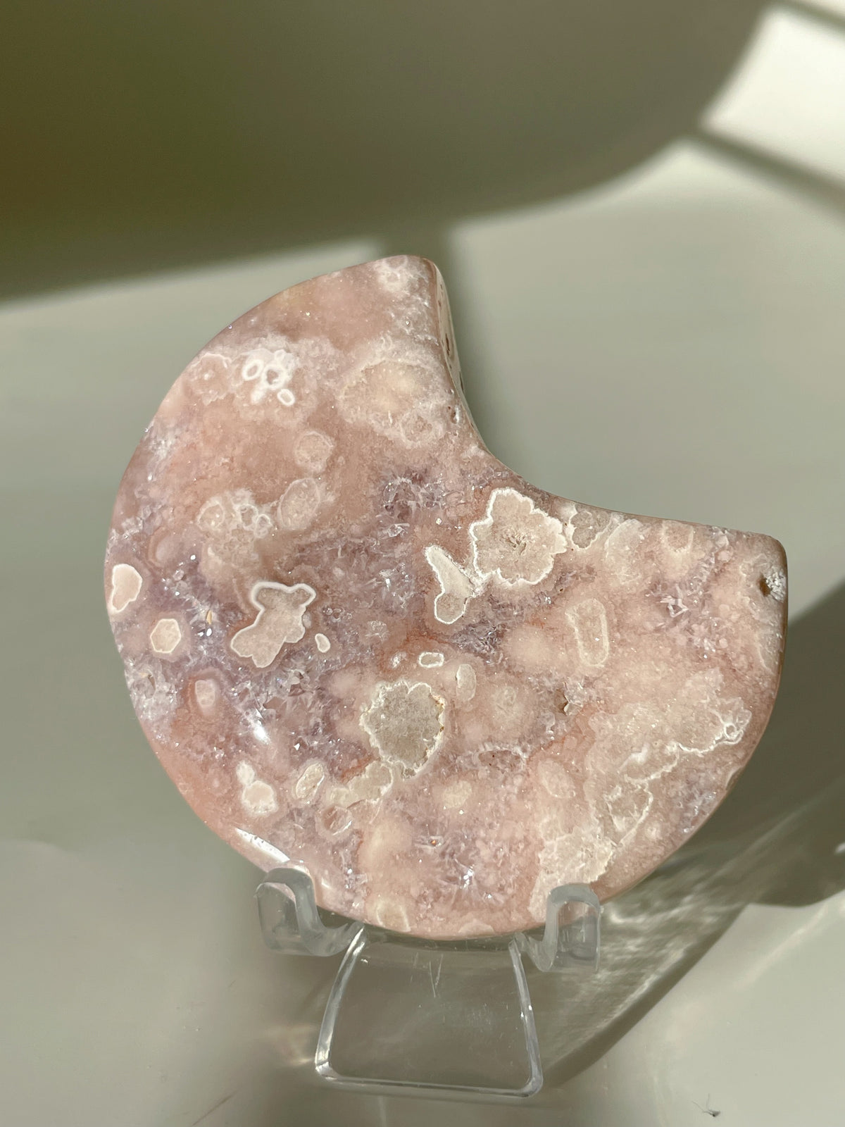 Flower Agate Moon