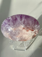 Purple and Pink Flower Agate Palm Stone