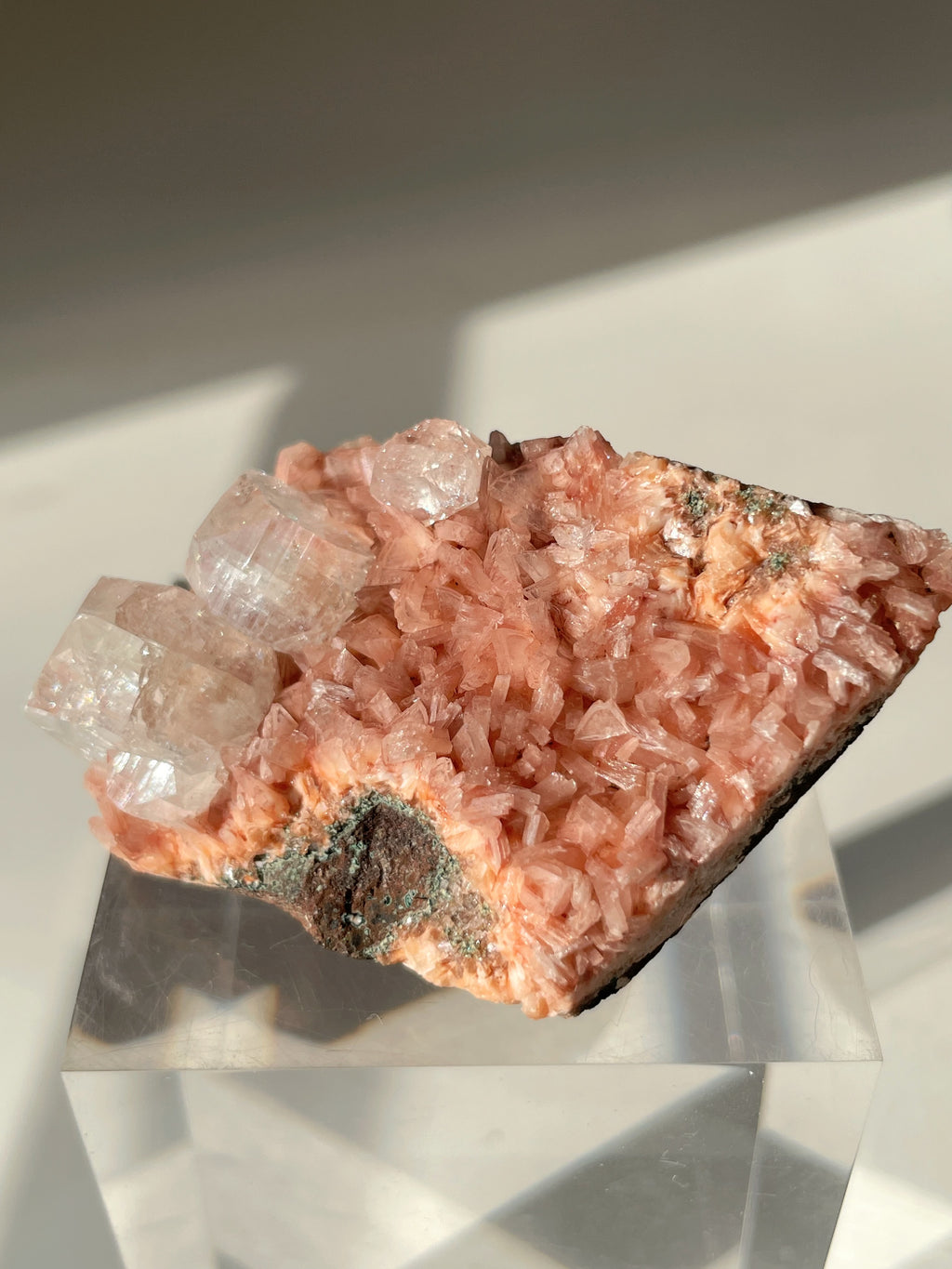 Pink Heulandite & Apophyllite 9
