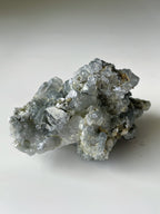 Grey Calcite with Graphite Cluster - China