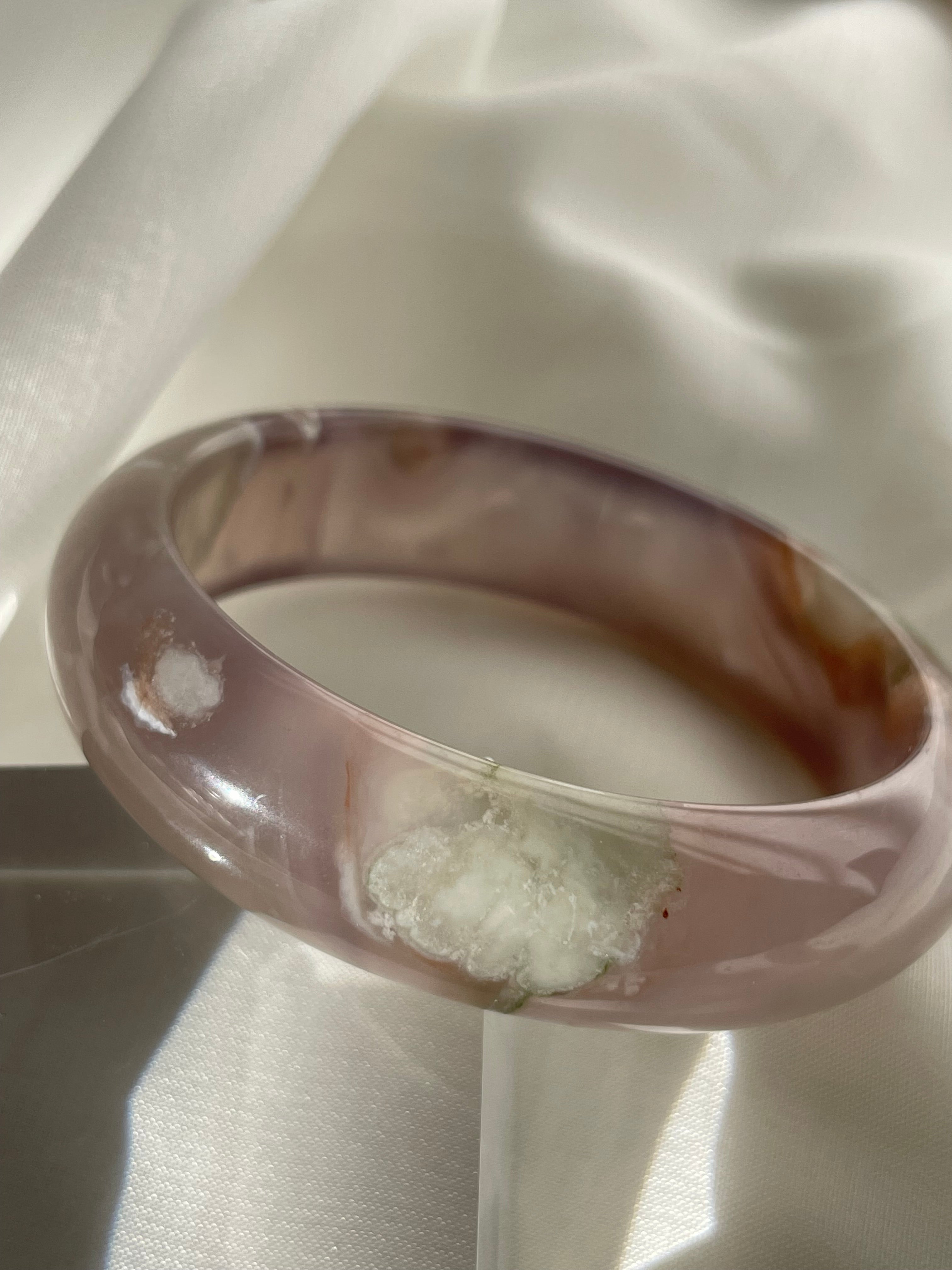 Flower Agate Bangle 3
