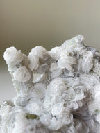 Petal Calcite and Specular Hematite on Chlorite-included Quartz - Inner Mongolia, China