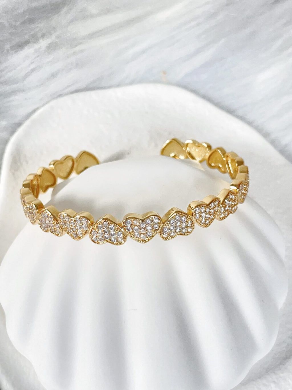 Waterproof Gold Bangle | 18k Gold Filled – Elli Heart image 0
