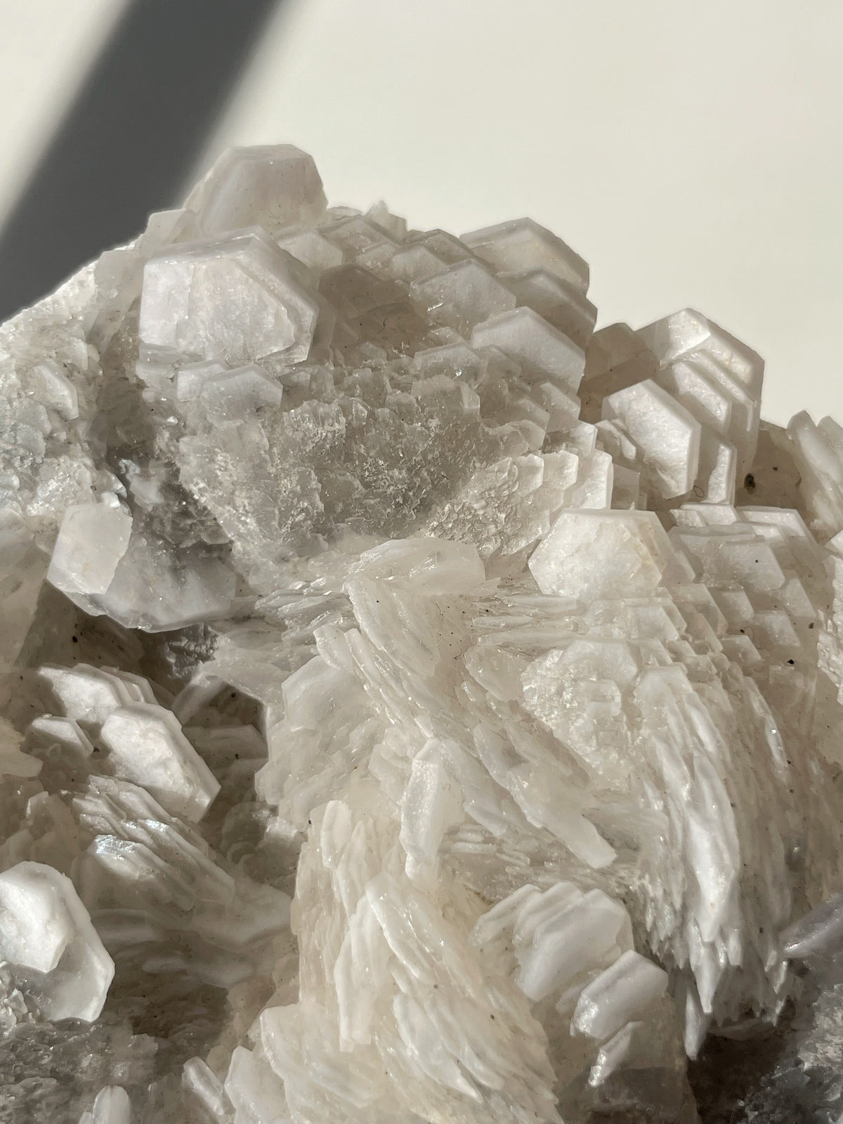 Beautiful crystal specimen featuring intricate layers and textures of biscuit calcite from Fujian, China.