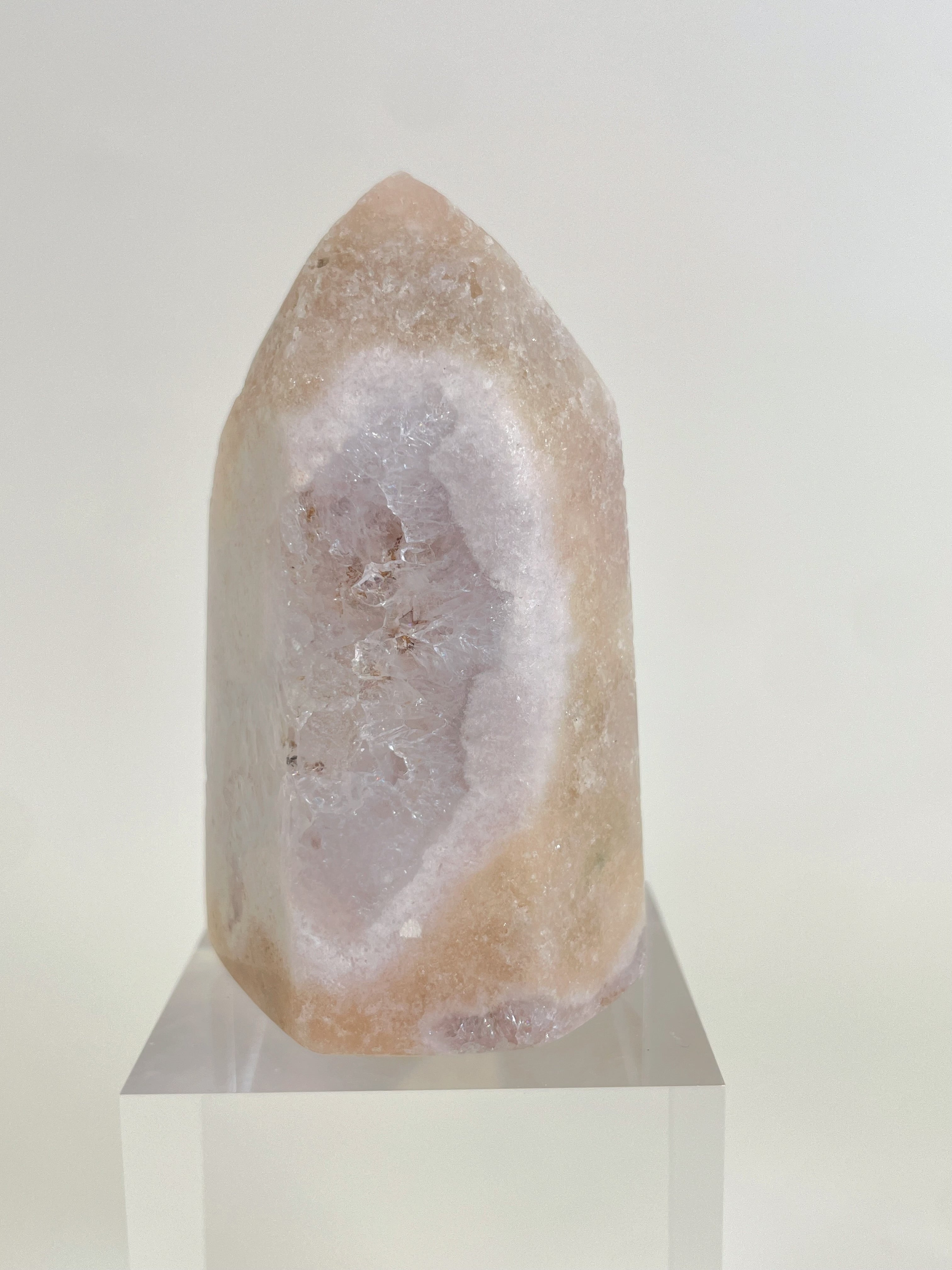 Pink Amethyst & Quartz Tower 19