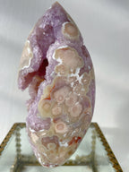 Flower Agate Purple Amethyst Druzy Freeform