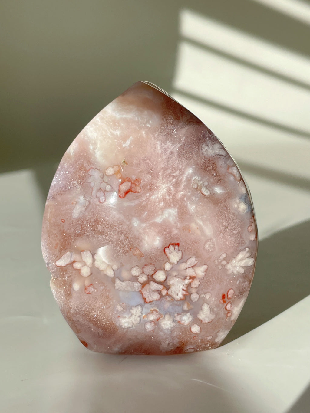 Pink and Purple Flower Agate Freeform