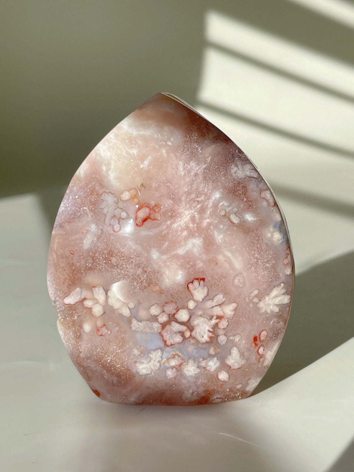 Pink and Purple Flower Agate Freeform