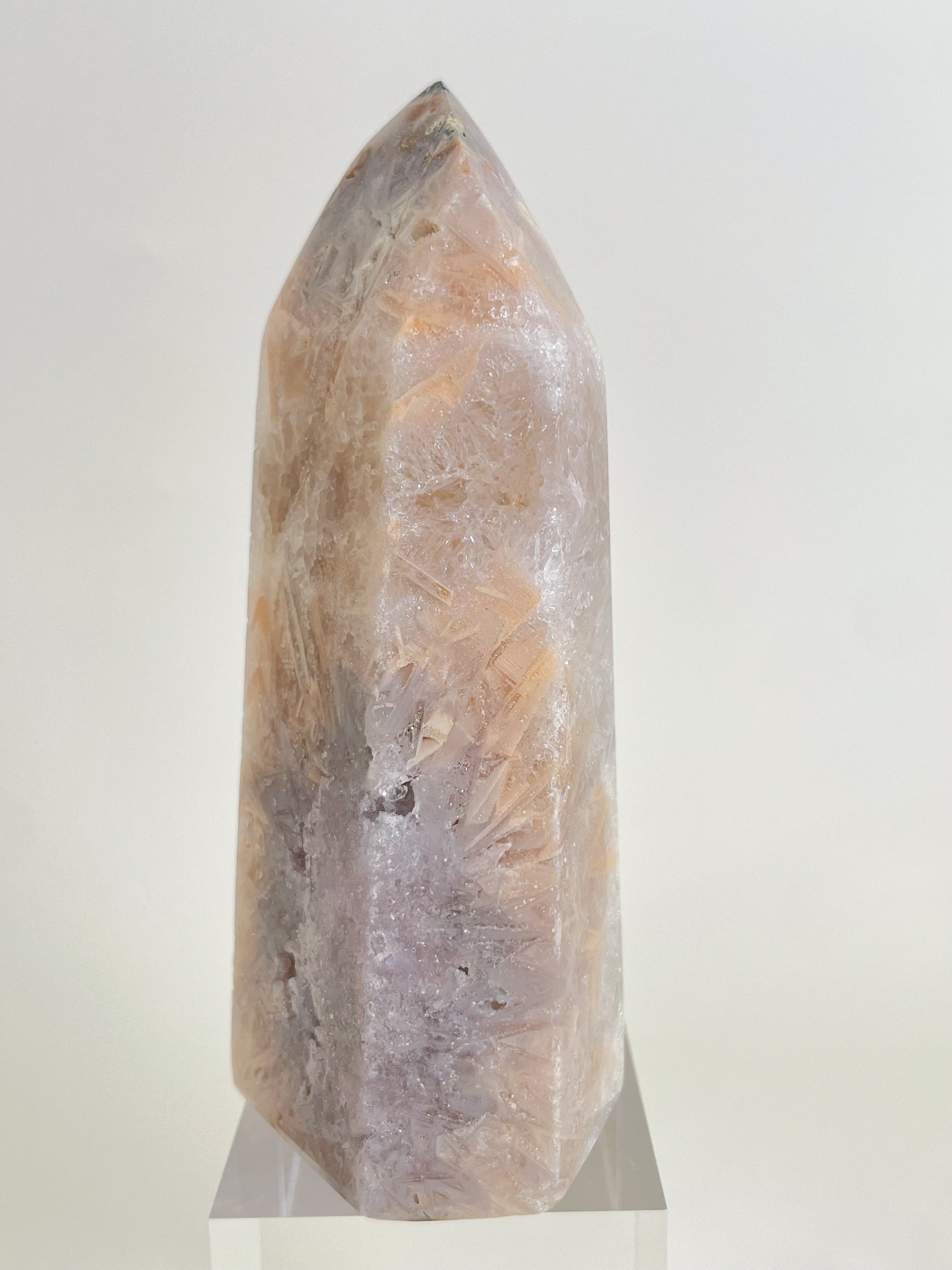 Pink Amethyst & Quartz Tower 18