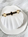 Waterproof Gold Clover Bangle | 18k Gold Filled – Kelli image 0