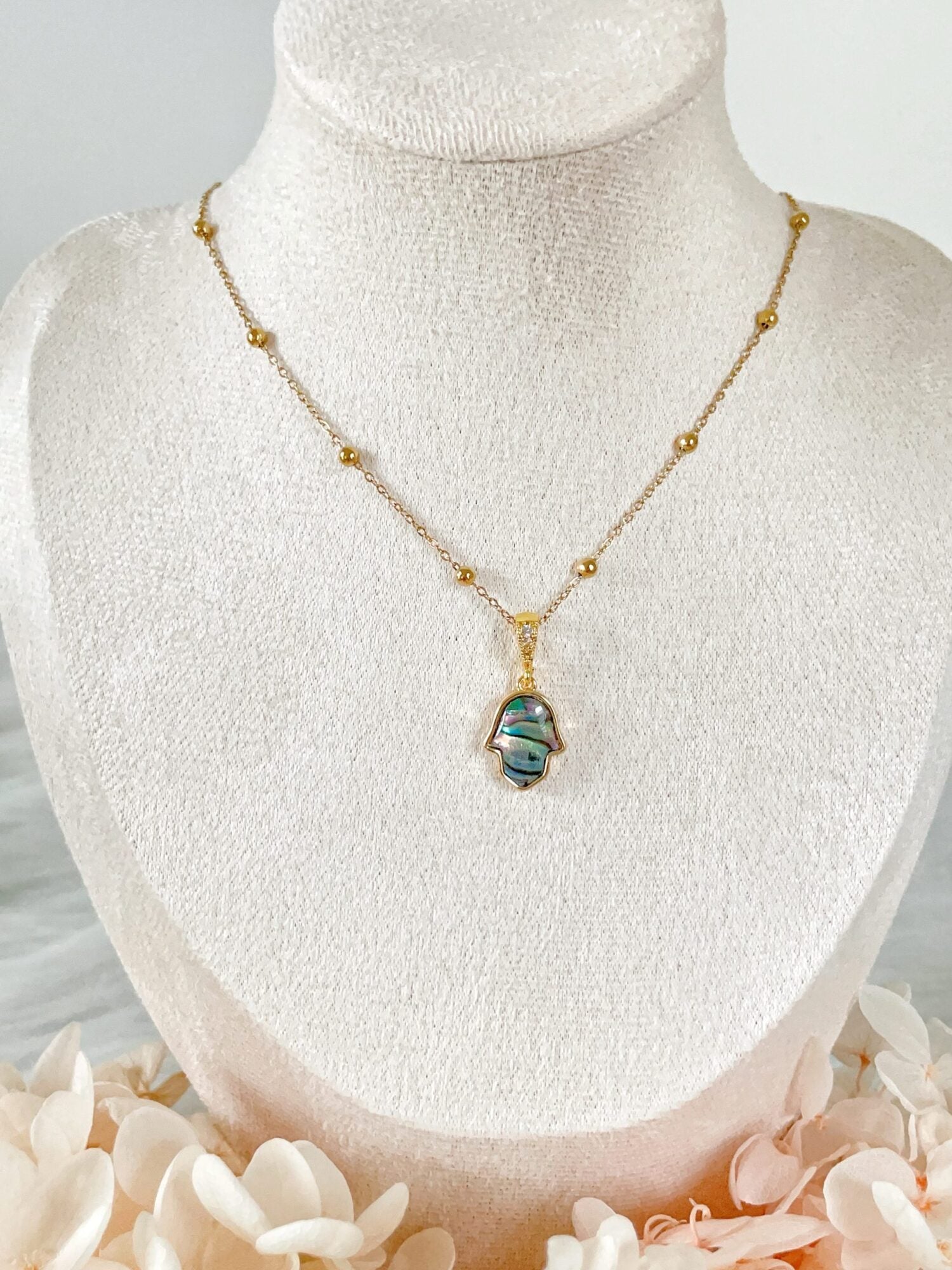Waterproof Gold Hamsa Necklace | 18k Gold Filled – Gerri image 0