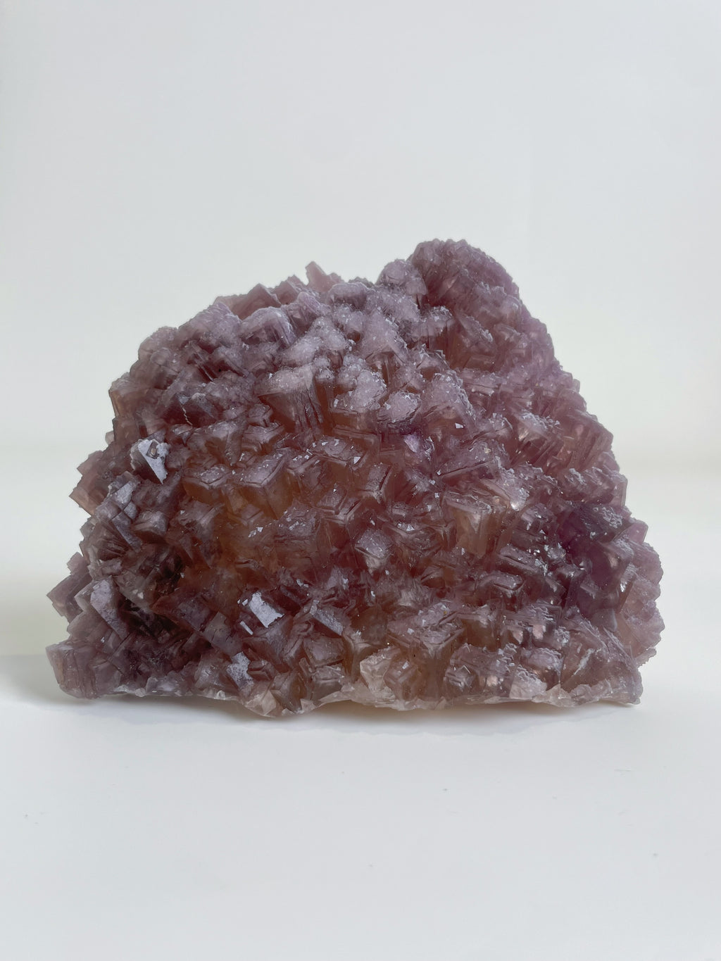 Mauve & Amber Stepped Fluorite – Minggang Mine, Henan, China