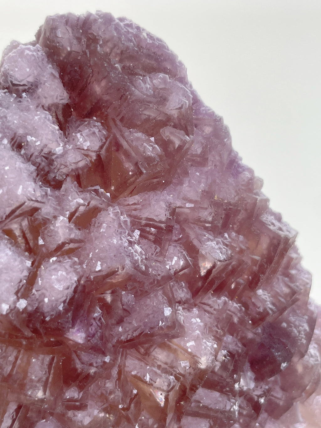 Mauve & Amber Stepped Fluorite – Minggang Mine, Henan, China
