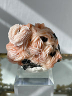 Flower Barite on Cerussite and Galena - Morocco