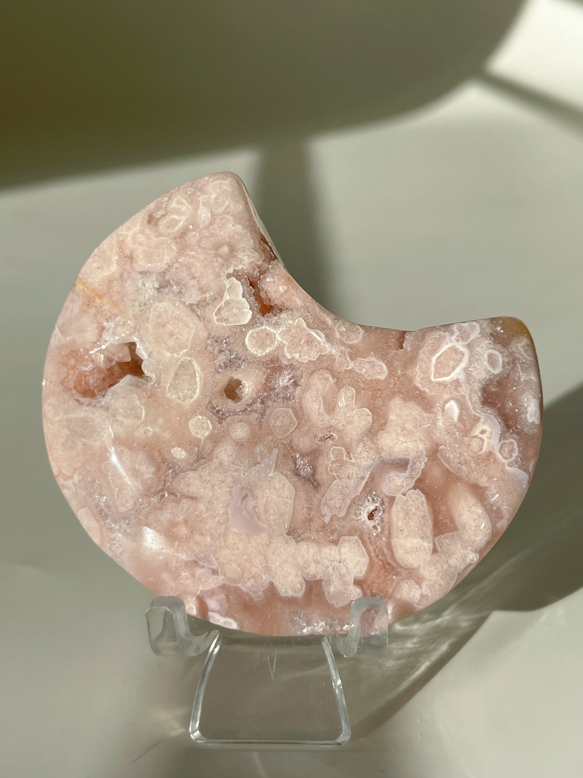 Flower Agate Moon