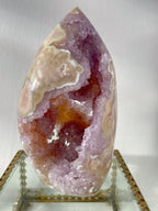 Flower Agate Purple Amethyst Druzy Freeform