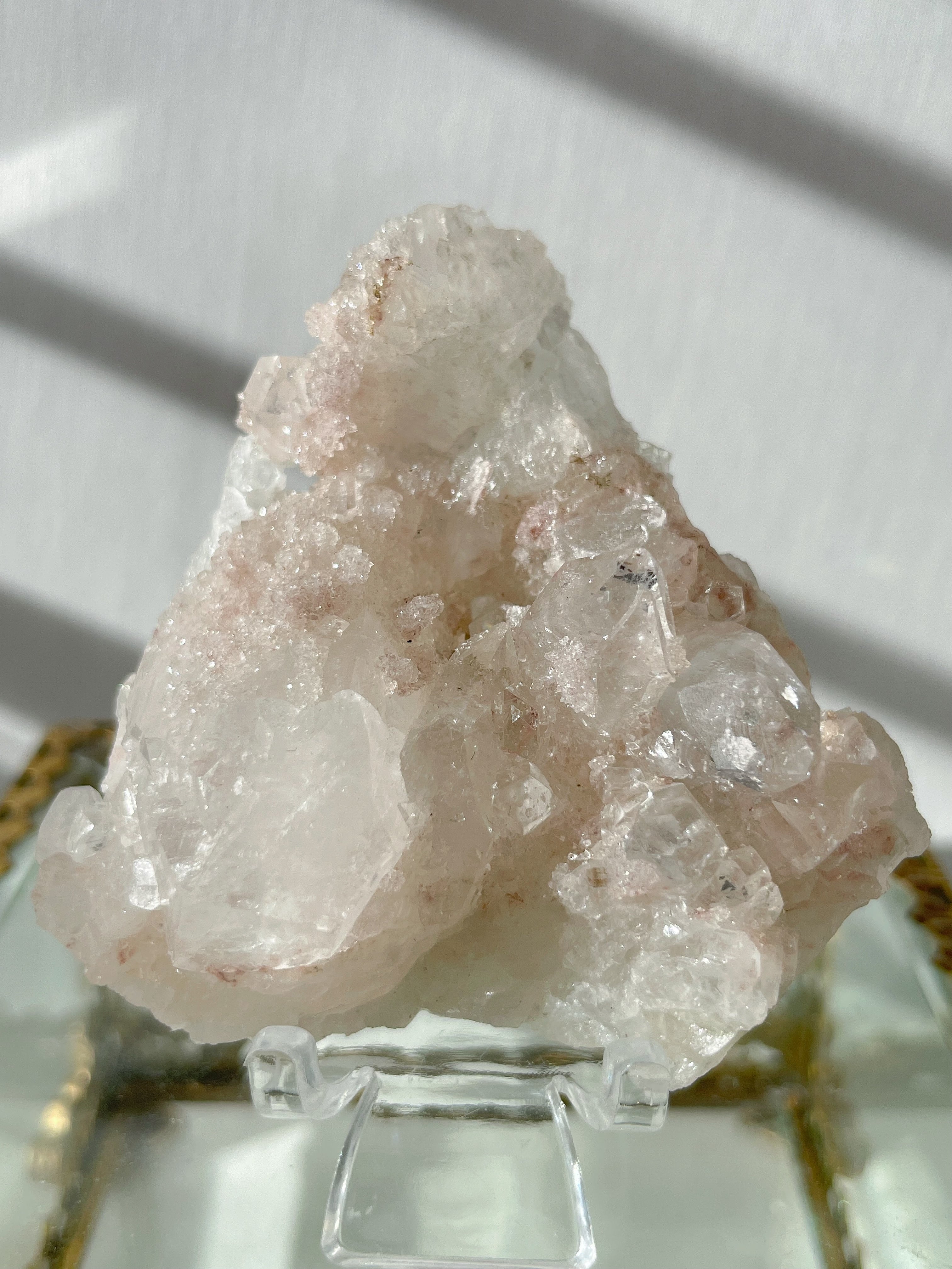 Apophyllite with Pink Calcite
