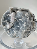 Blue Chalcedony Pink Stilbite Cluster 3