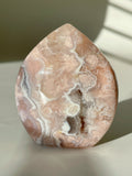 Pink Flower Agate Freeform 3