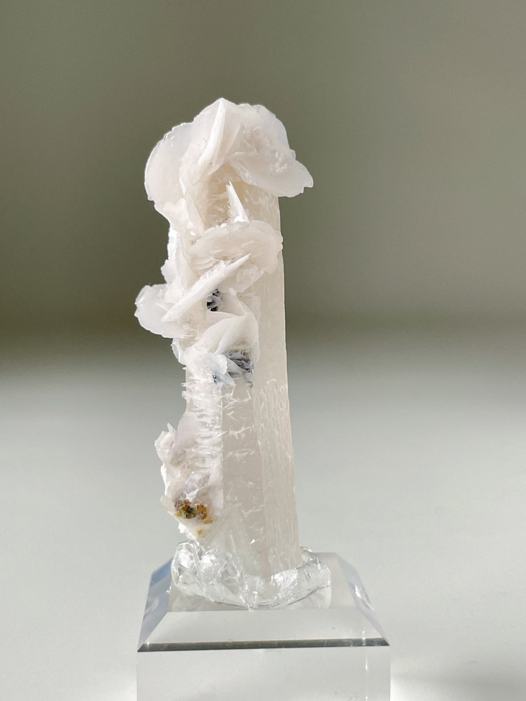 Flower Calcite on Quartz - Inner Mongolia, China