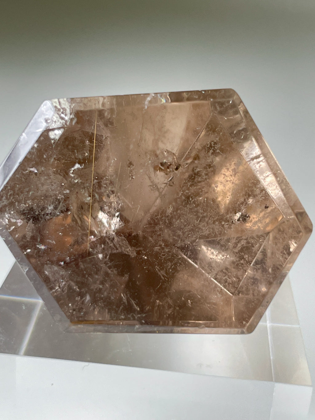Natural Brazilian Citrine with Rutile Tower 8