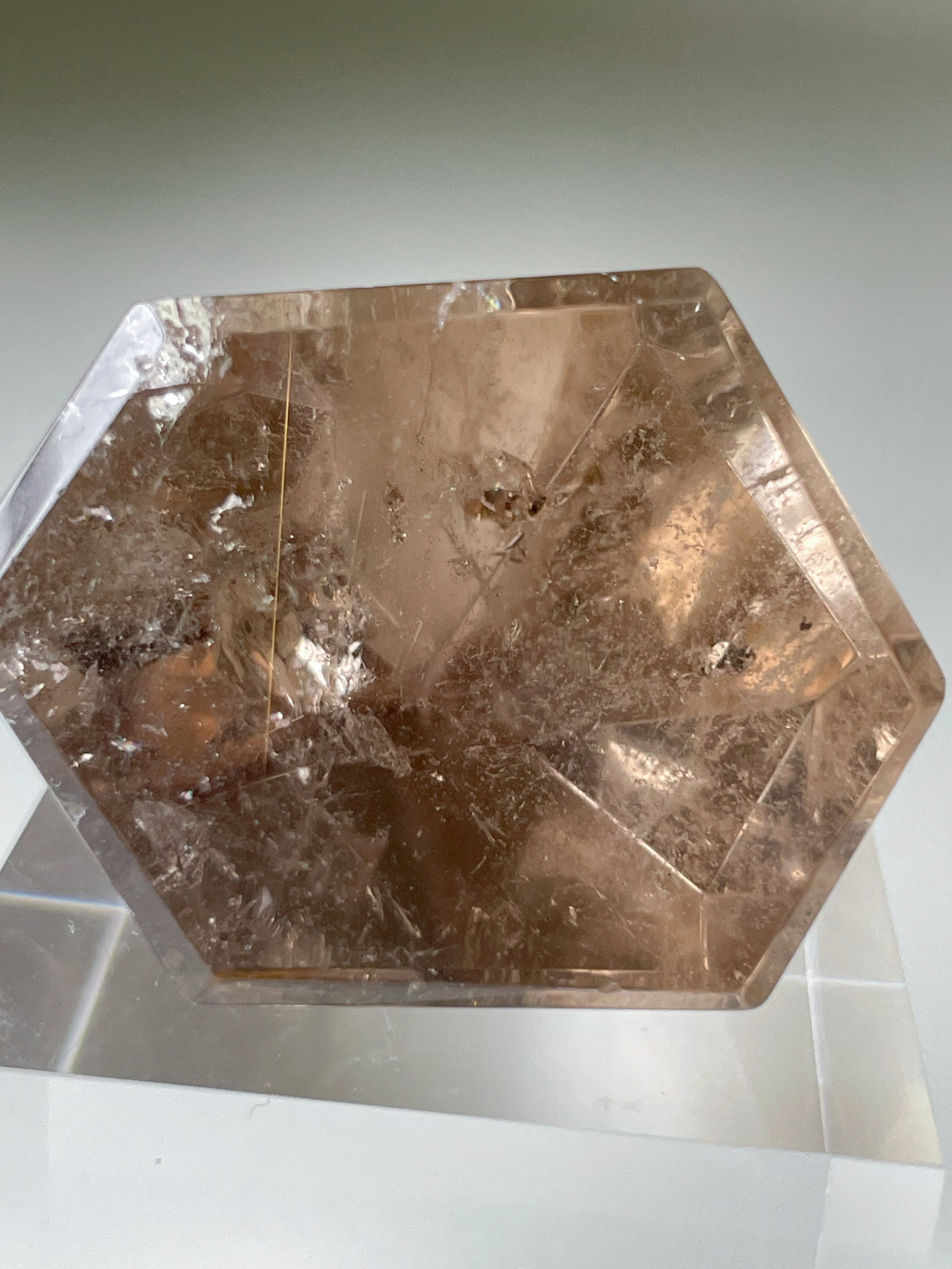 Natural Brazilian Citrine with Rutile Tower 8
