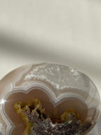 Scenic moss agate palm stone featuring earthy tones and unique patterns, showcasing natural beauty.