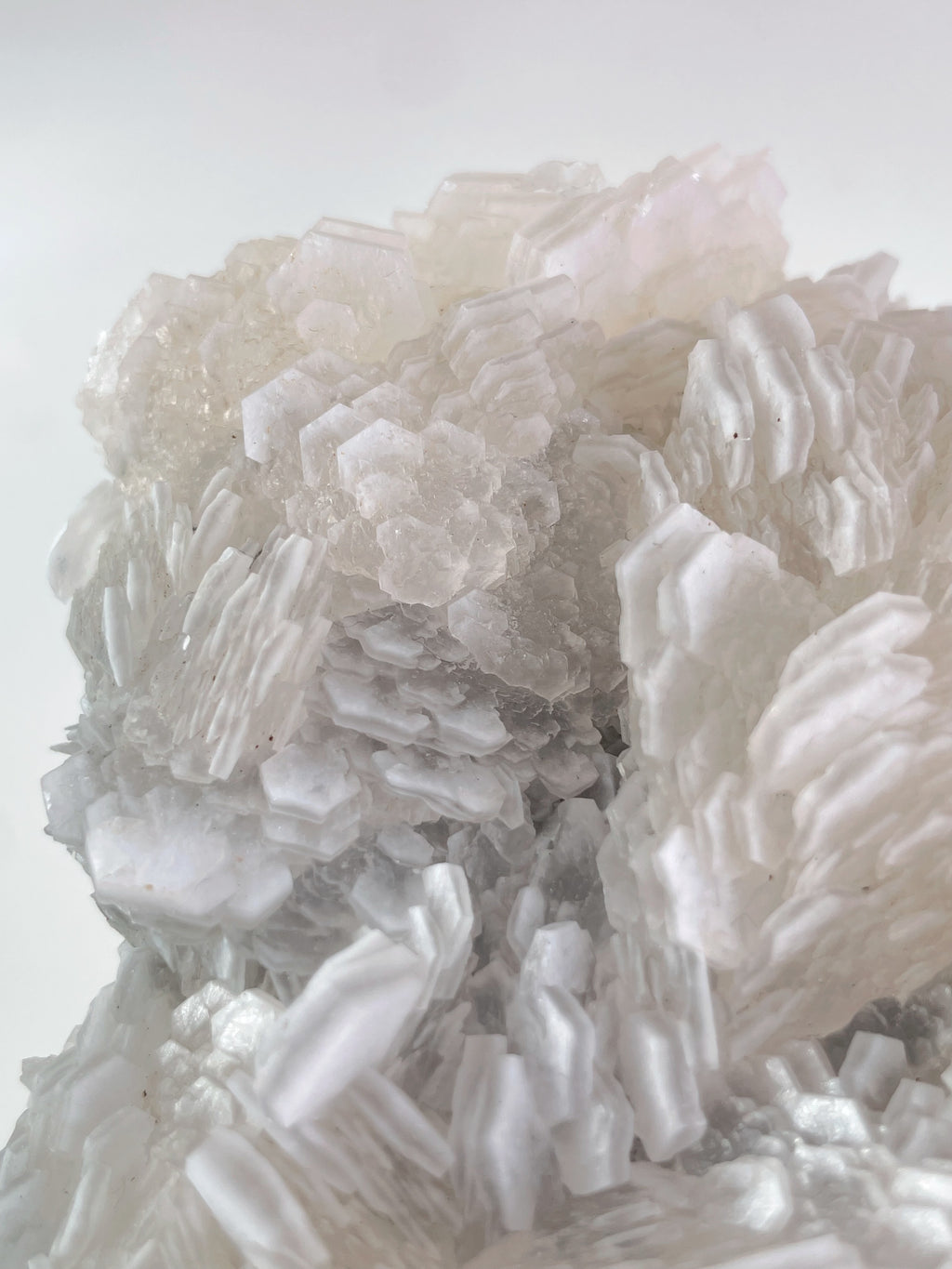 Beautiful crystal specimen featuring intricate layers of Biscuit Calcite from Fujian, China.