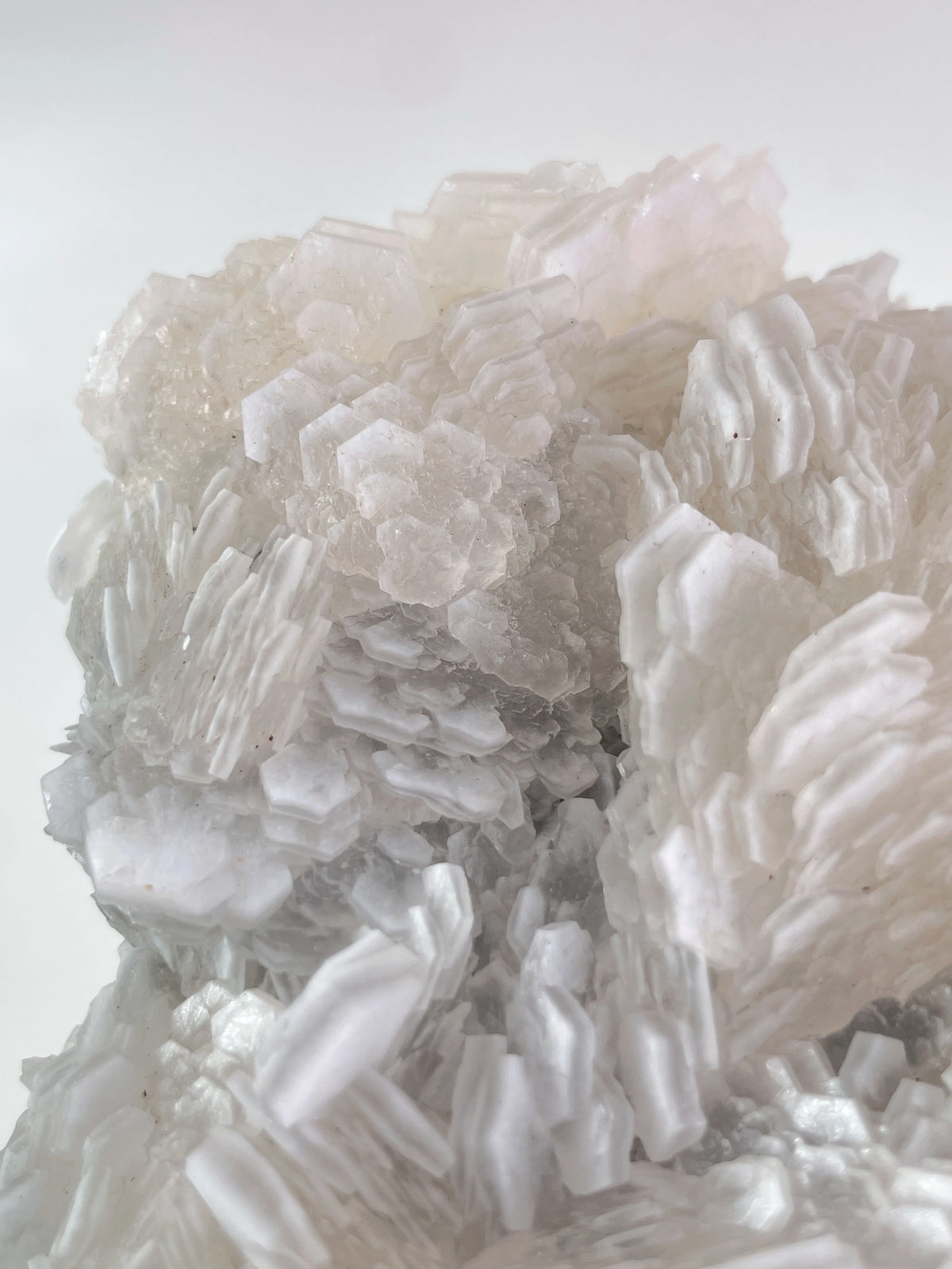 Beautiful crystal specimen featuring intricate layers of Biscuit Calcite from Fujian, China.
