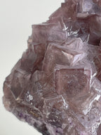 Mauve Stepped Fluorite – Minggang Mine, Henan, China