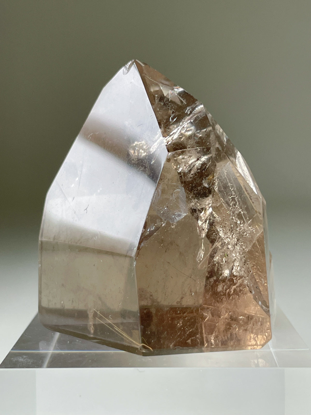 Natural Brazilian Citrine with Rutile Tower 8