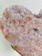 1.6 KG Pink Amethyst Heart on Stand 10