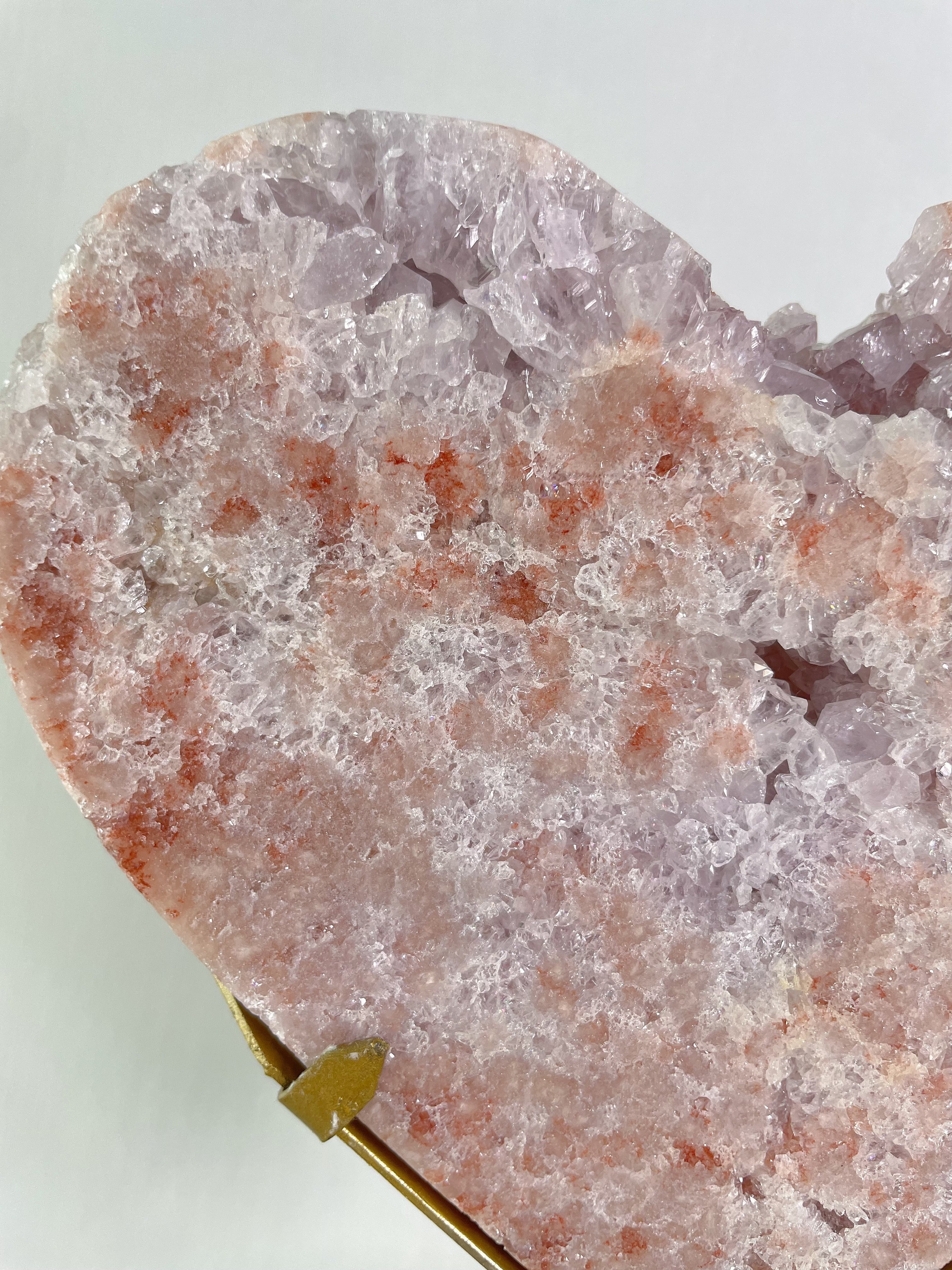 1.6 KG Pink Amethyst Heart on Stand 10