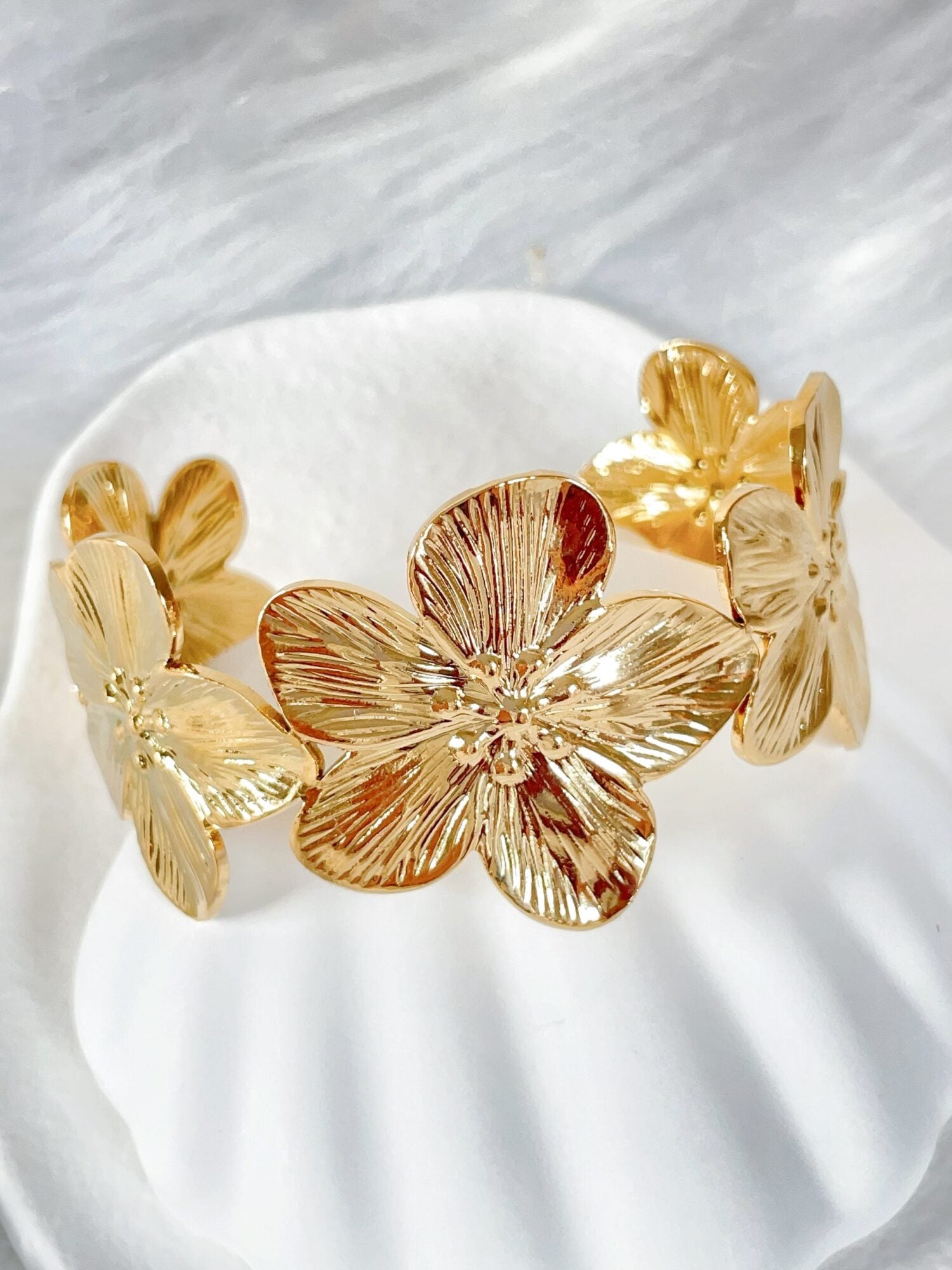 Waterproof Gold Bangle | 18k Gold Filled – Della image 0