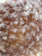 Mauve & Amber Stepped Fluorite – Minggang Mine, Henan, China