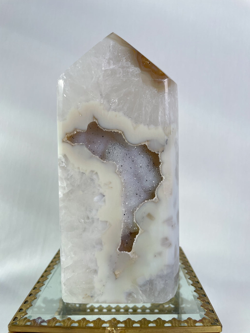 Druzy Agate Tower 1
