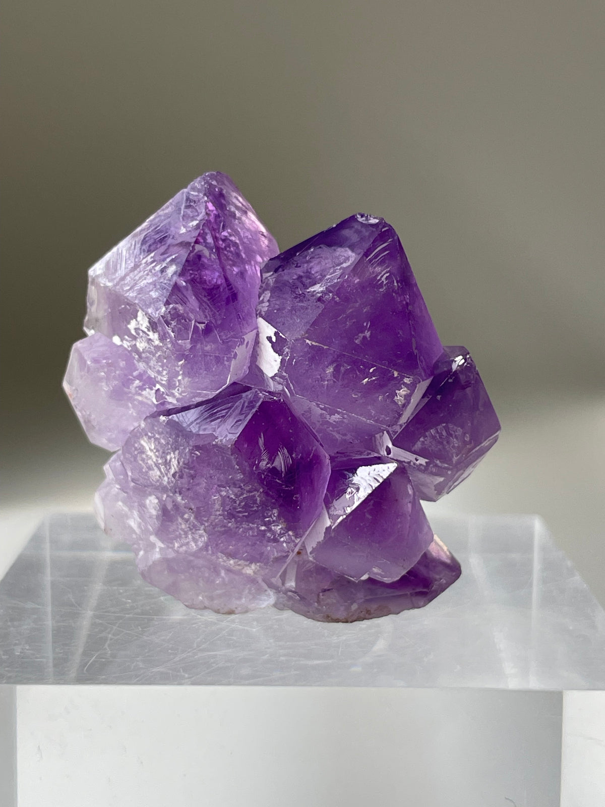 Purple Octahedral Fluorite Cluster – China