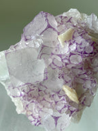 Purple-zoned (QR Code) Fluorite - Guizhou, China