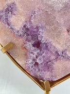 Pink Amethyst Heart on Stand 7