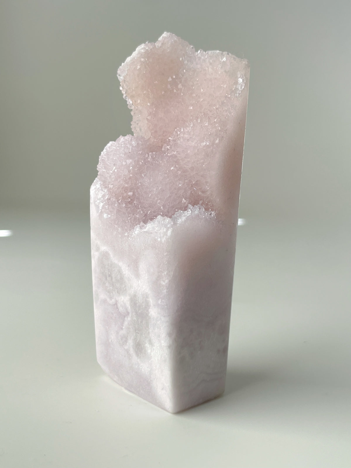 Botryoidal Pink Amethyst Tower