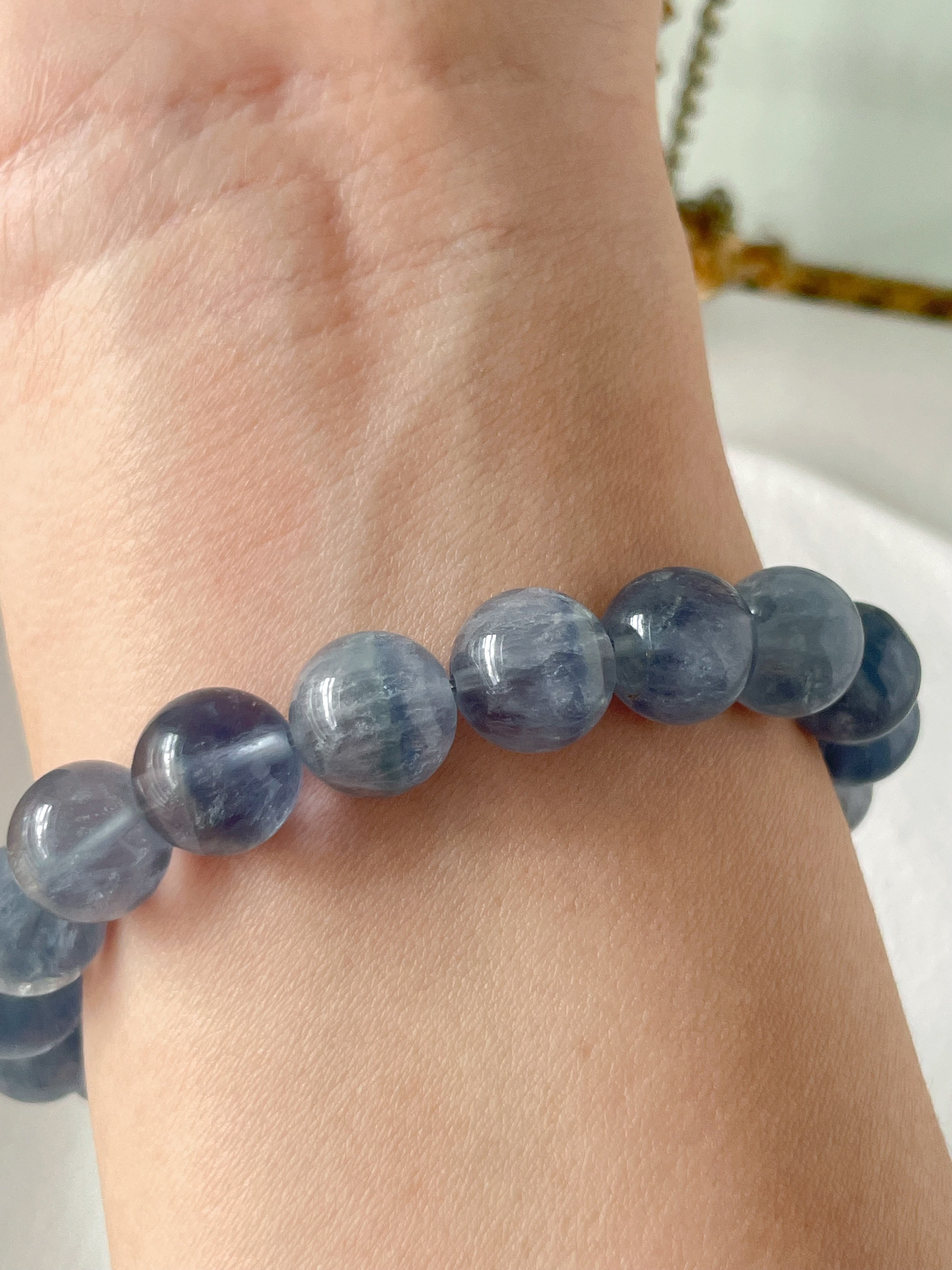 Blue Fluorite Bracelet - 10.5mm