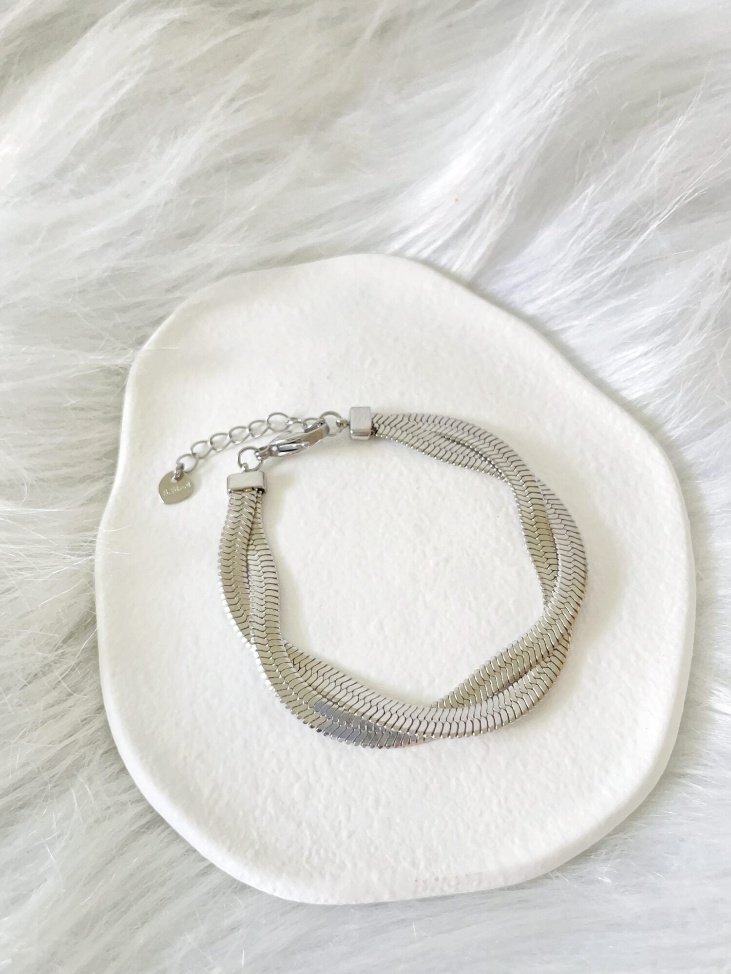 Waterproof Silver Chain Bracelet | Silver Filled – Maya image 1