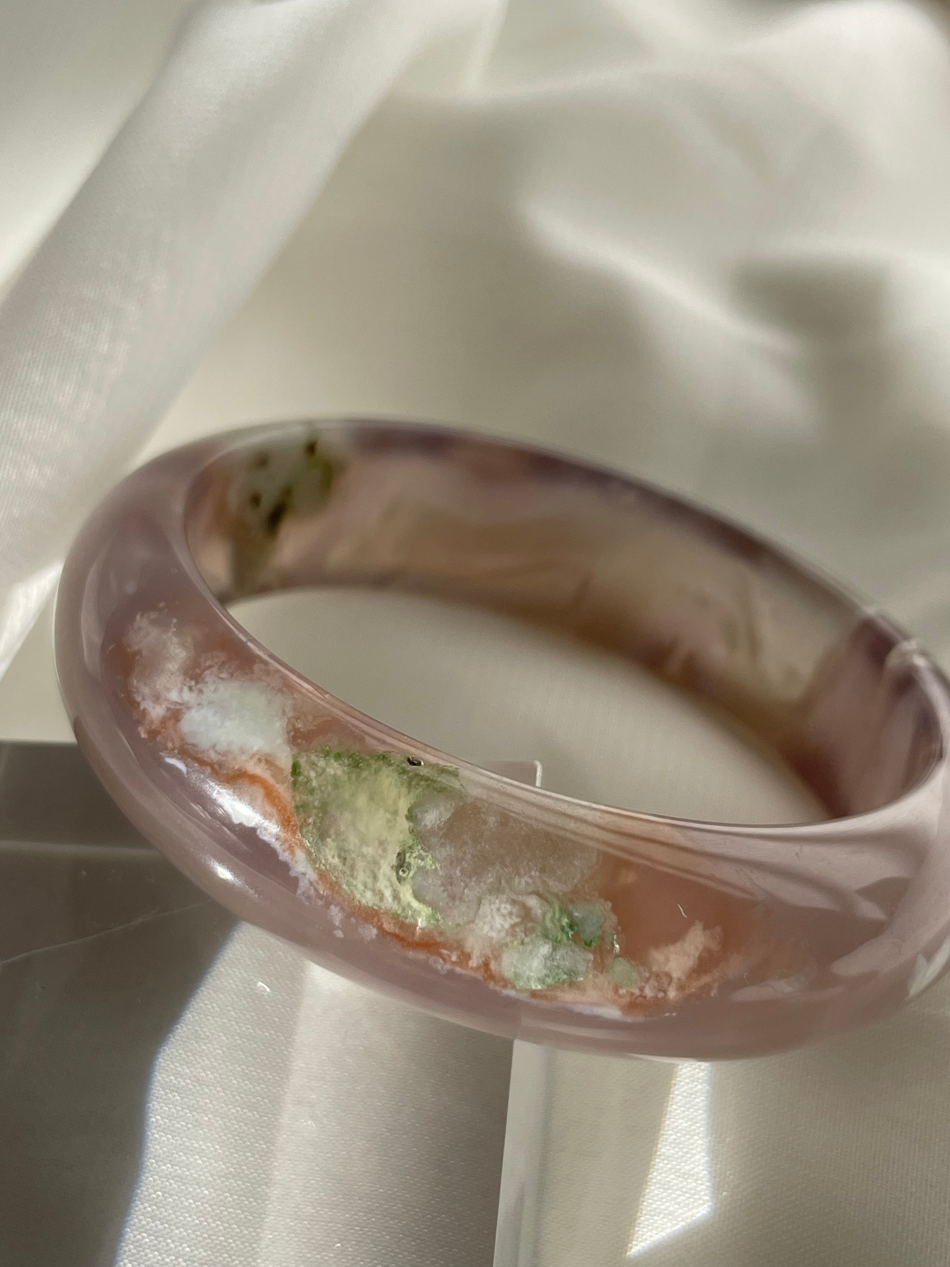 Flower Agate Bangle 3