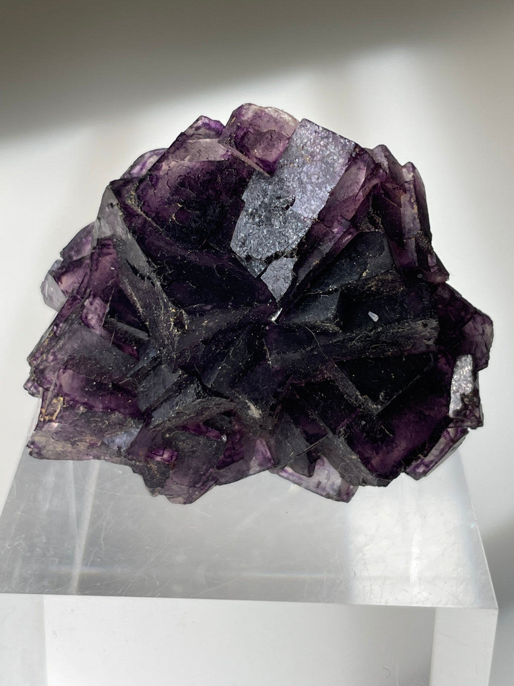 Stepped Purple Fluorite - Henan, China