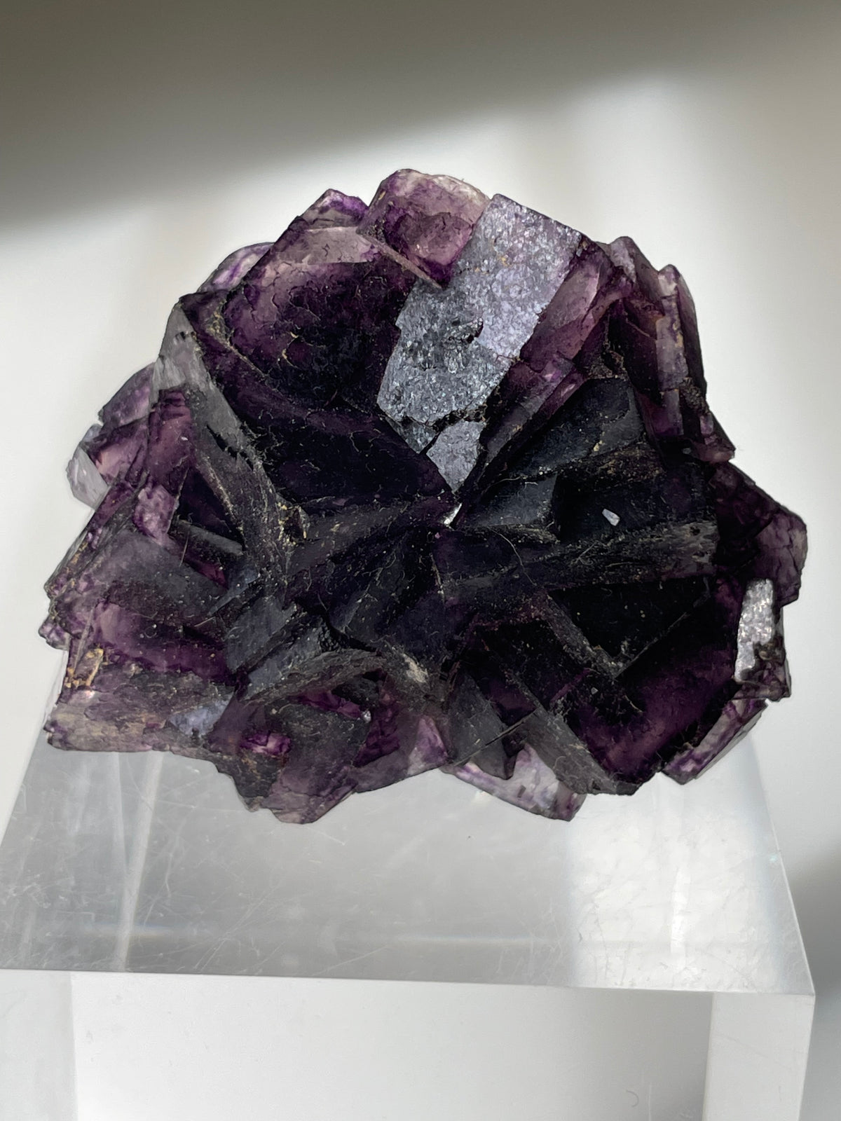 Stepped Purple Fluorite - Henan, China