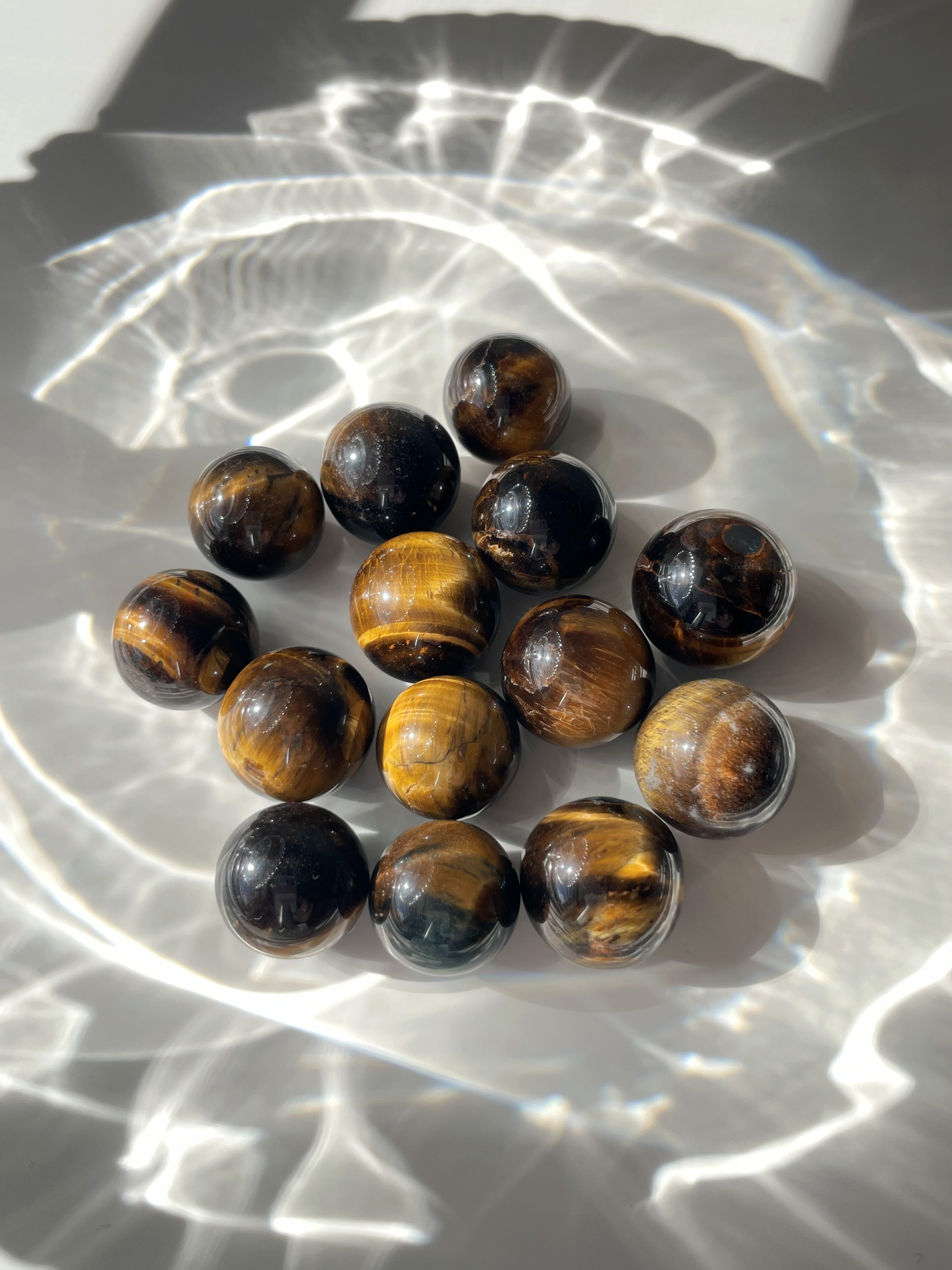 Mini Tiger's Eye Spheres - Intuitively Chosen